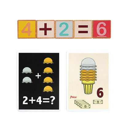 TopBright - Ice Cream Colour & Number Sorting Game with Activity Cards