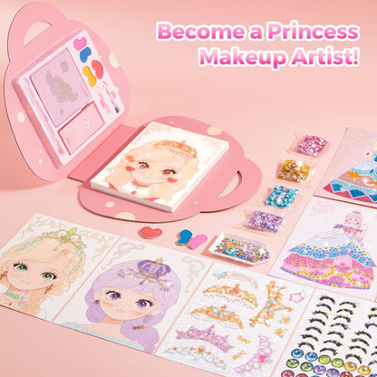 Jar Meló - 4-in-1 Makeup and Dress Up Arts & Crafts Book Set: Princess Glam