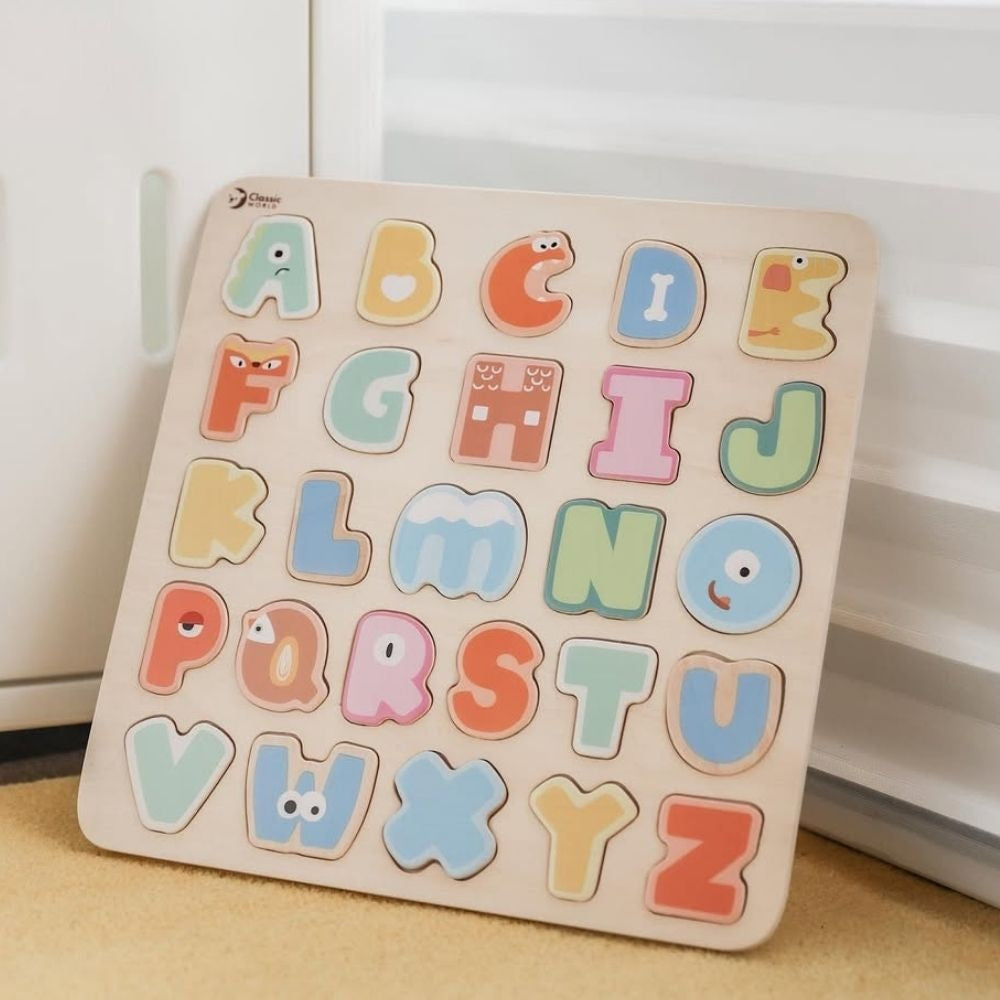 Classic World - Wooden Puzzle - Alphabet A-Z - 27pcs