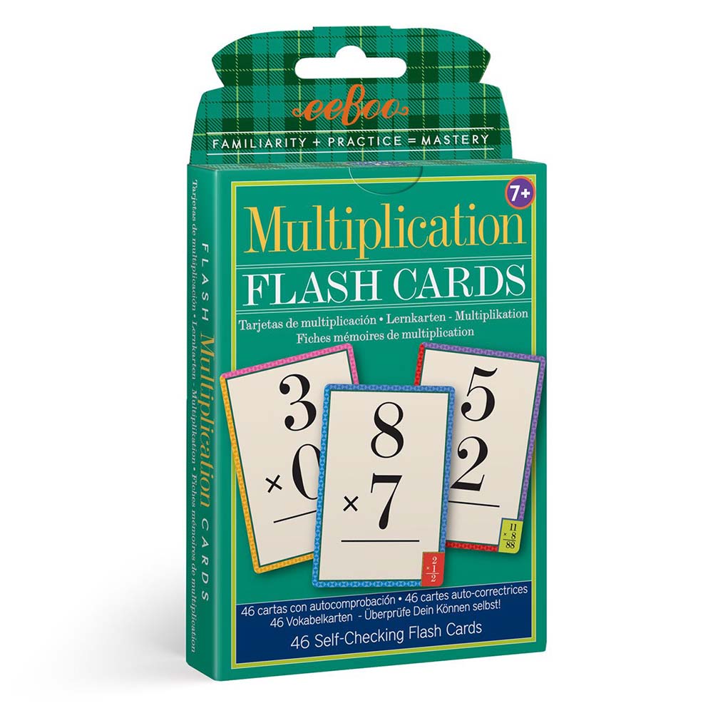 eeBoo - Multiplication Flash Cards - Educational Math Learning Cards