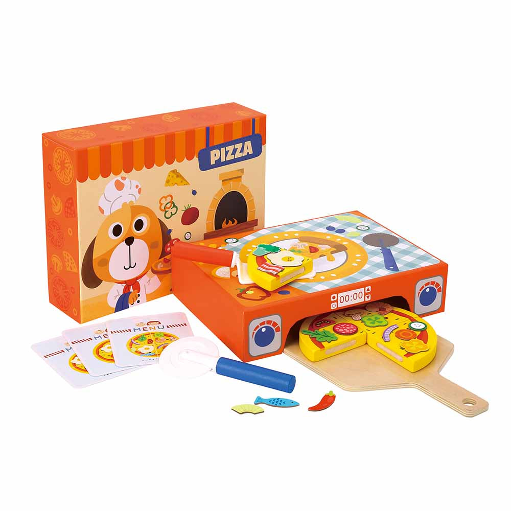 TookyToy - Pretend Play Homemade Pizza & Pizza Oven Toy Set