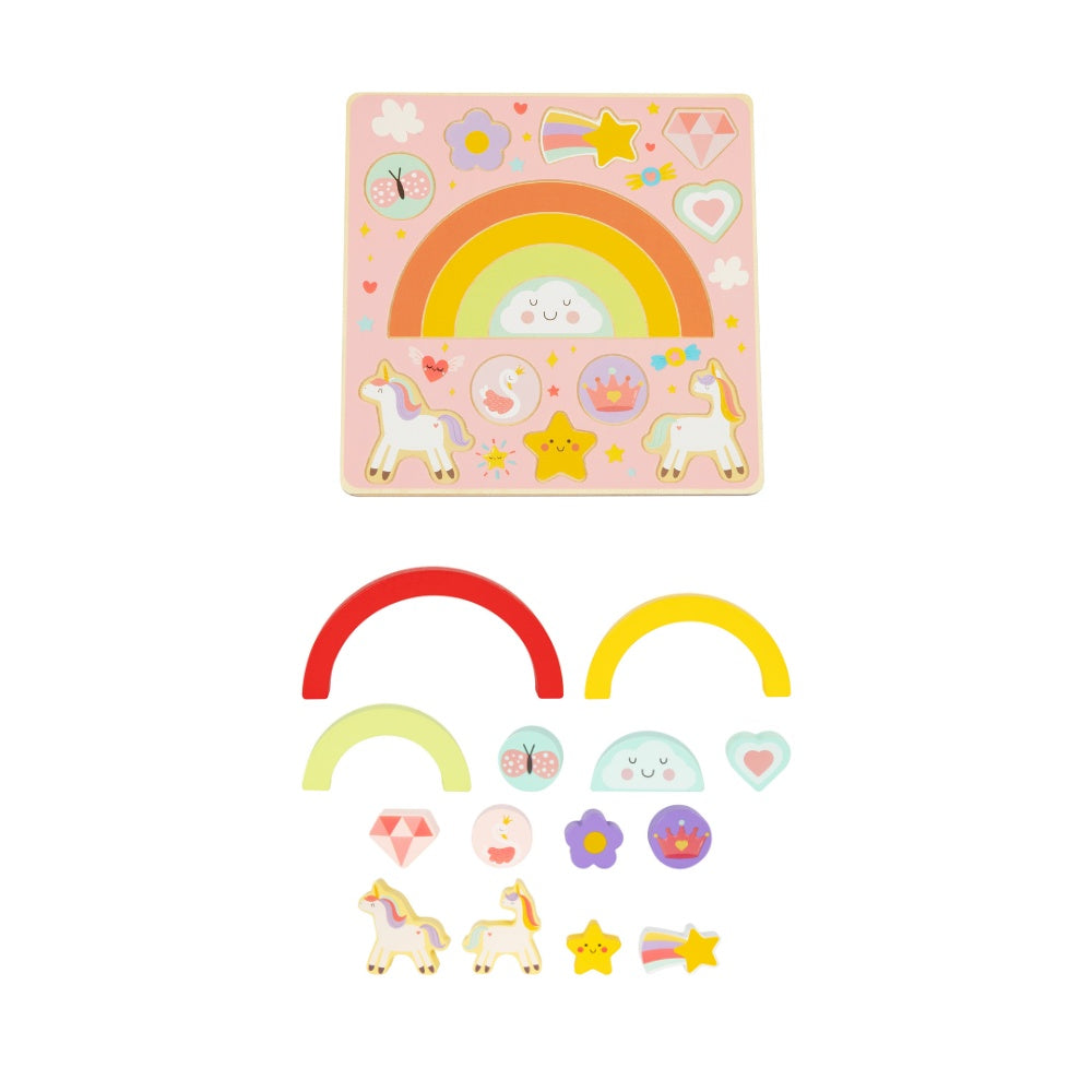 hi Pando - Wooden Puzzle Board - Fantasy Themed - 15pcs