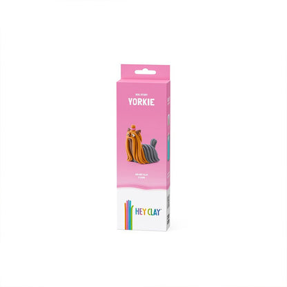 Hey Clay - Modelling Air-Dry Clay with Fun Interactive App - Yorkie, Series Dog Story, 3 cans
