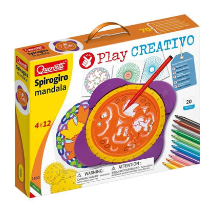Quercetti - Mandala Drawing Set - Geometric Art & Design Toy for Kids