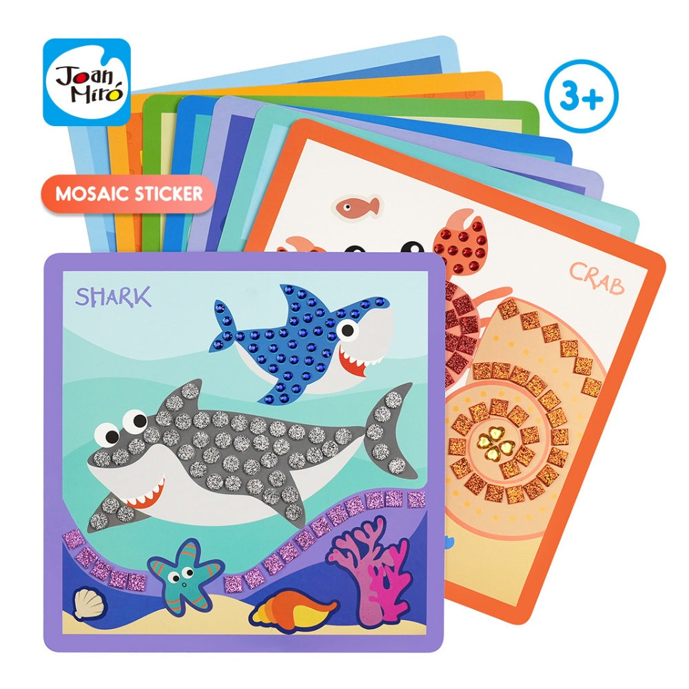 Jar Meló - Mosaic Sticker Art Kit - Ocean Journey Animal Craft Set
