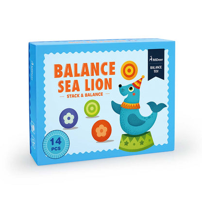 Mideer - Wooden Balancing Toy Set with Blocks - Sea Lion