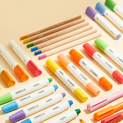 Mideer - Kids Drawing Art Set with Carry-on Bag - Pink - 75pcs