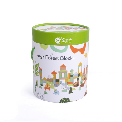 Classic World - Wooden Forest Building Blocks - 100pcs