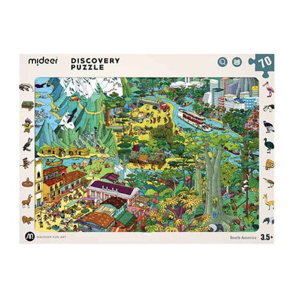Mideer - Big World Small World Amazon-Themed Discovery Puzzle: 70 Pieces