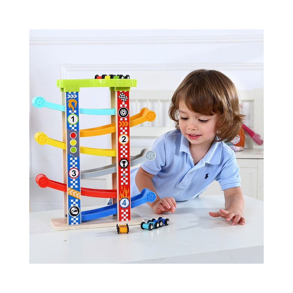TookyToy - Ramp Car Racer with 6 Tracks & Cars