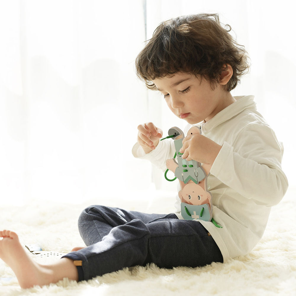 Classic World - 'My Job' Lacing Activity Set: Girl