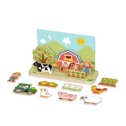 hi Pando - Pretend & Play - Wooden Space & Distance Learning Game - 22pcs