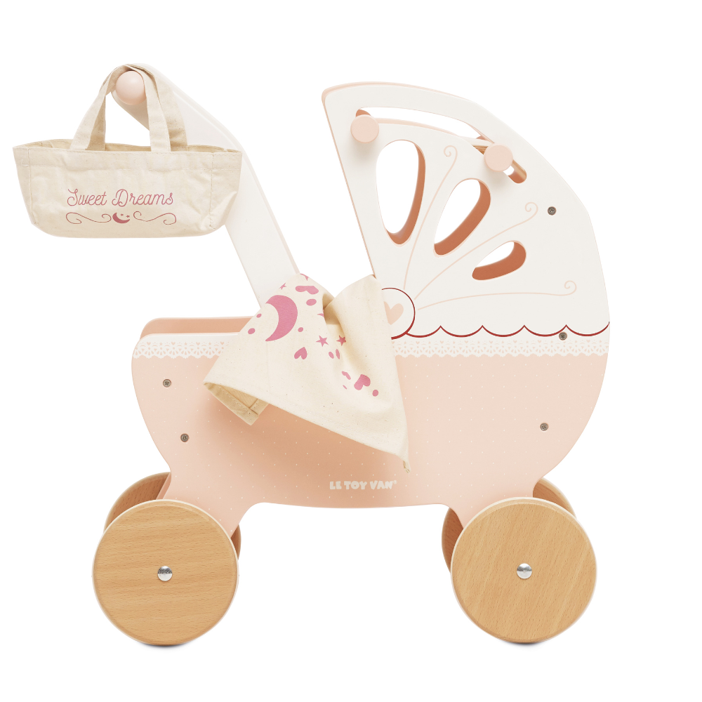 Le Toy Van - Wooden Retro Doll Pram