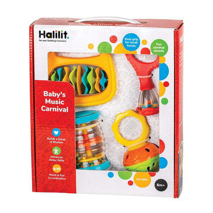 Halilit - Music Instrument for Babies & Toddlers - Baby's Music Carnival Set of 4-**