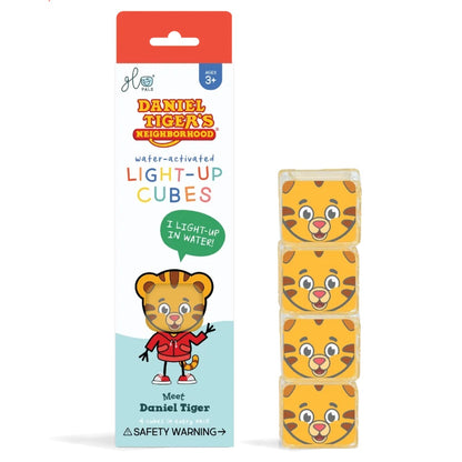 Glo Pals - Water Activated Light-Up Sensory Toys - Daniel Tiger (4 Pack)