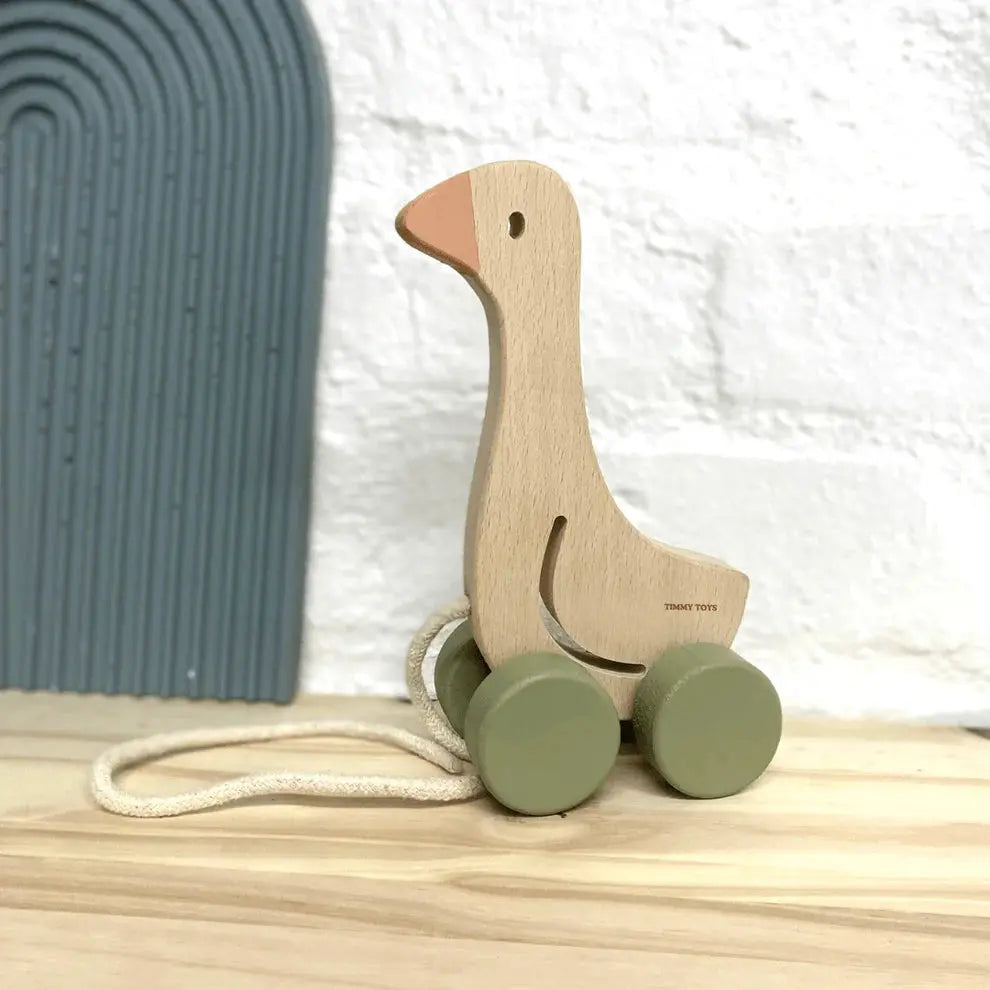 Timmy Toys Little Goose Pull-Along Wooden Toy - Motherhood