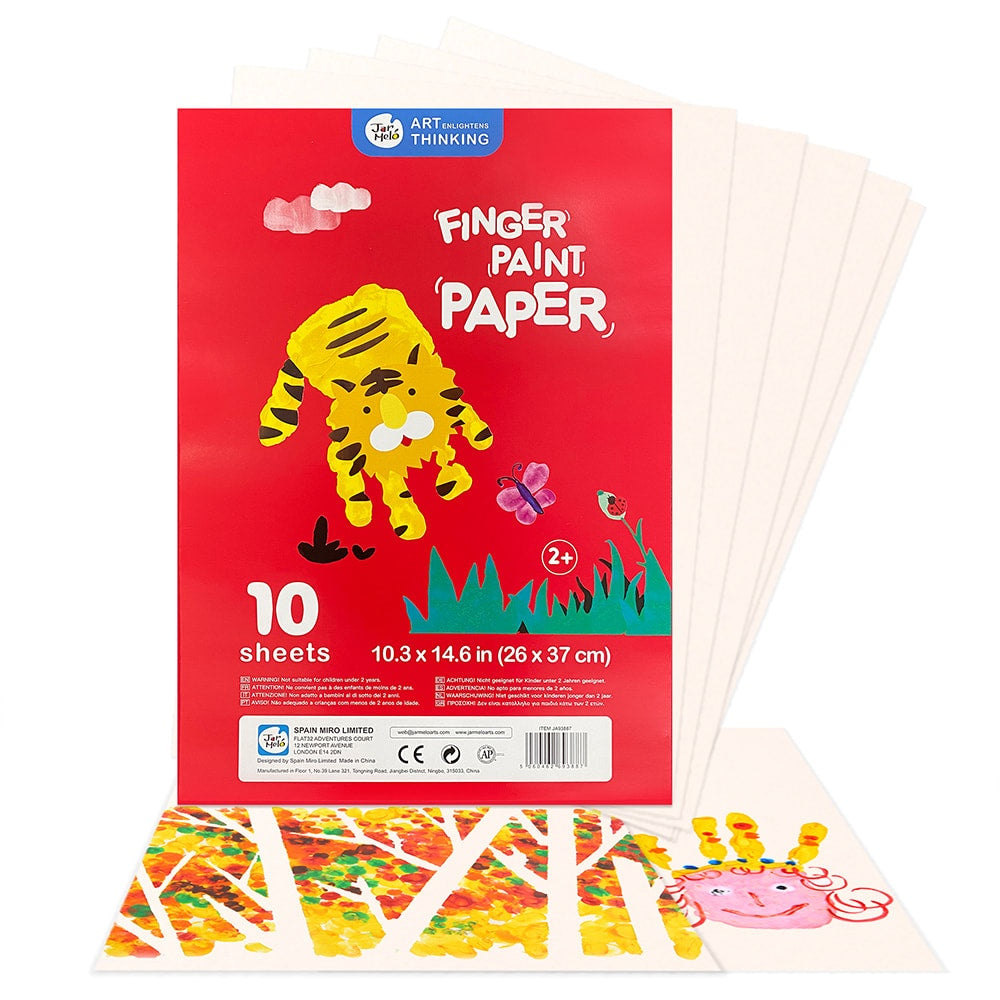 Jar Meló - Finger Paint Art Paper - 10 Sheets - 26x37 cm