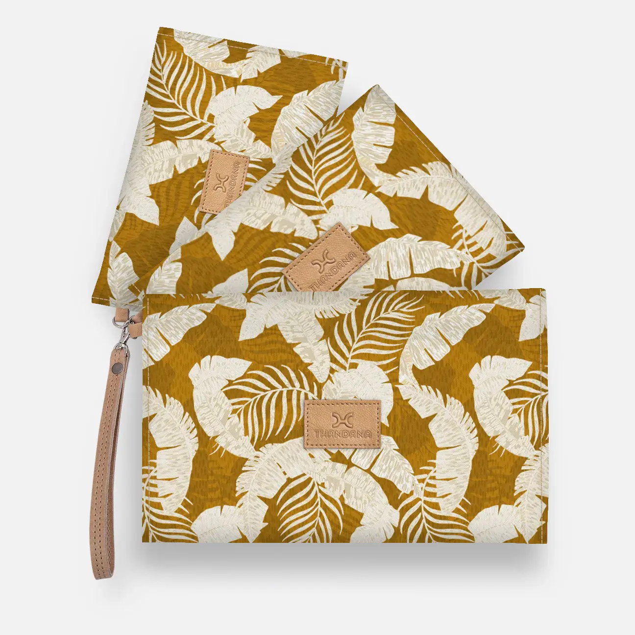 Thandana Accessory Pouches 3in1 – Laminated Fabric Travel Set Thandana