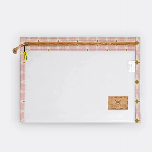 Thandana Clear Document Pouch – Laminated Fabric Travel Case Motherhood
