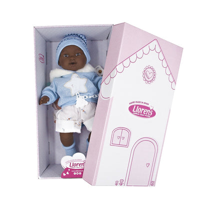 Llorens - Baby Boy Doll with Crying Mechanism, Clothing & Accessories: Sirham - 38cm