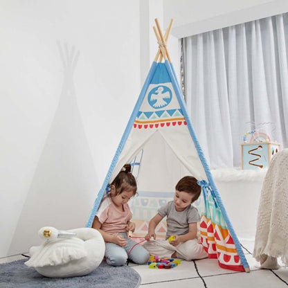 Classic World - Blue Teepee Tent For Kids Playroom