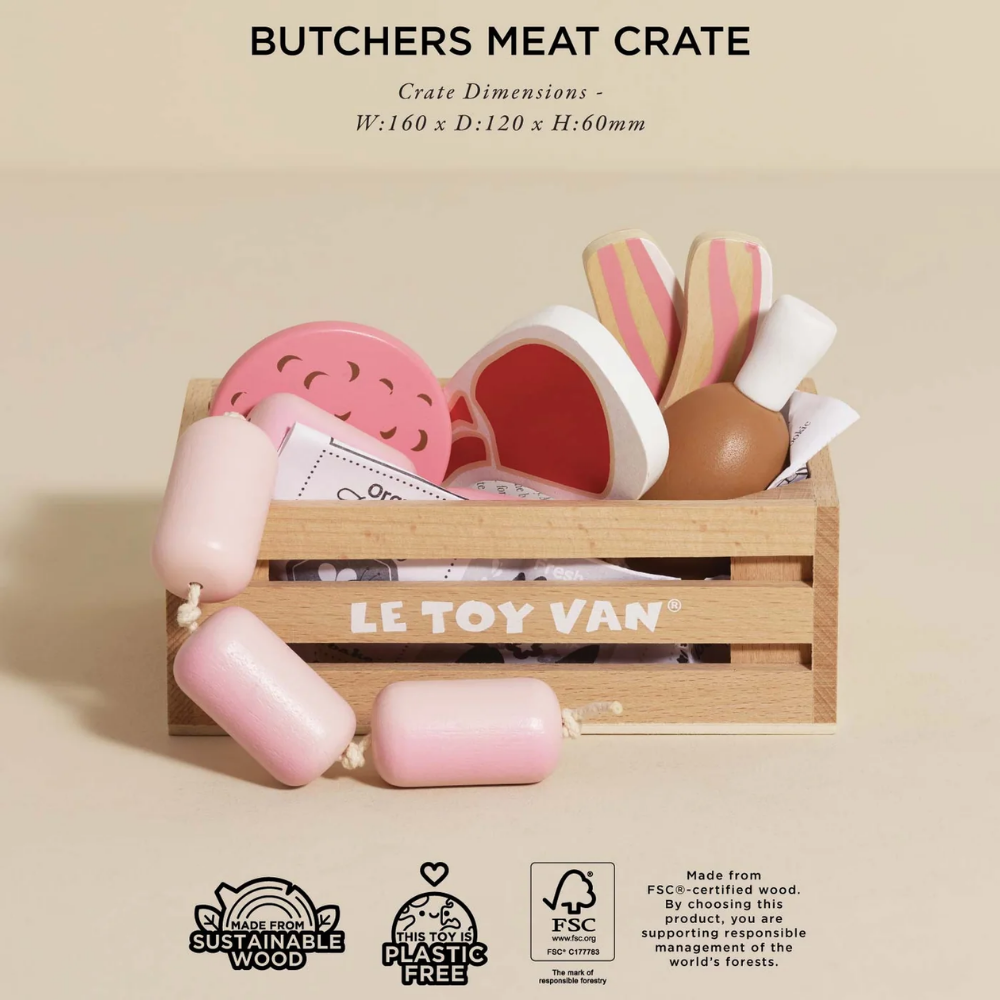 Le Toy Van - Market Crate Wooden Food Crates Complete Collection