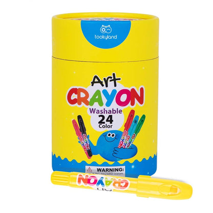 TookyToy - Twistable Washable Silky Crayons - 24 Colours