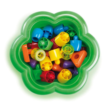 Quercetti - Chunky Peg Shape Sorter for Babies - Fine Motor Skills Toy