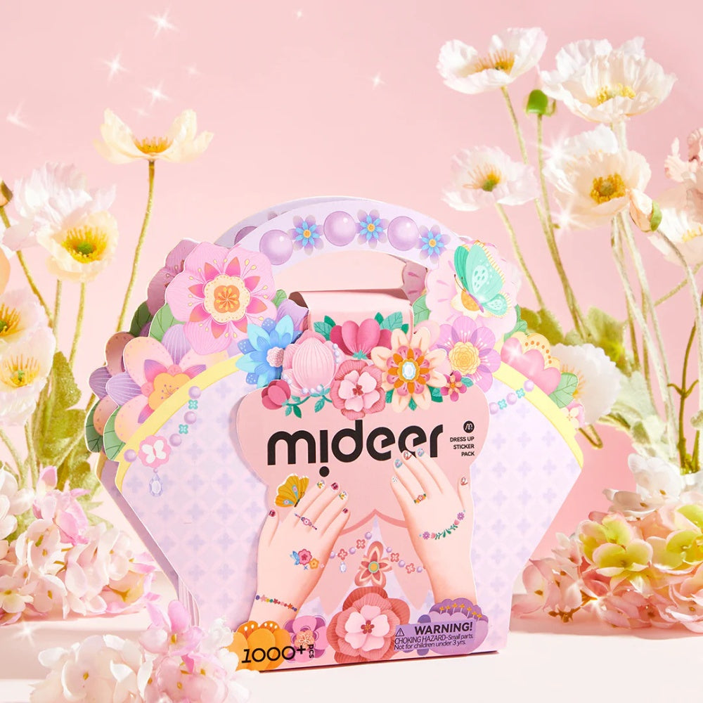 Mideer - Nail, Temporary Tattoo & Gem Sticker Pack - Garden Fairy - 1000pcs
