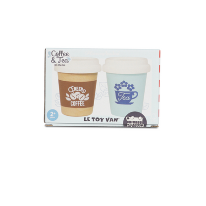 Le Toy Van - Wooden Tea & Coffee Re-Useable Eco Cups - 2pcs
