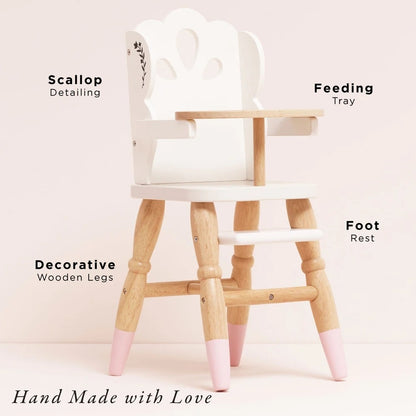 Le Toy Van - Dolls Wooden High Chair