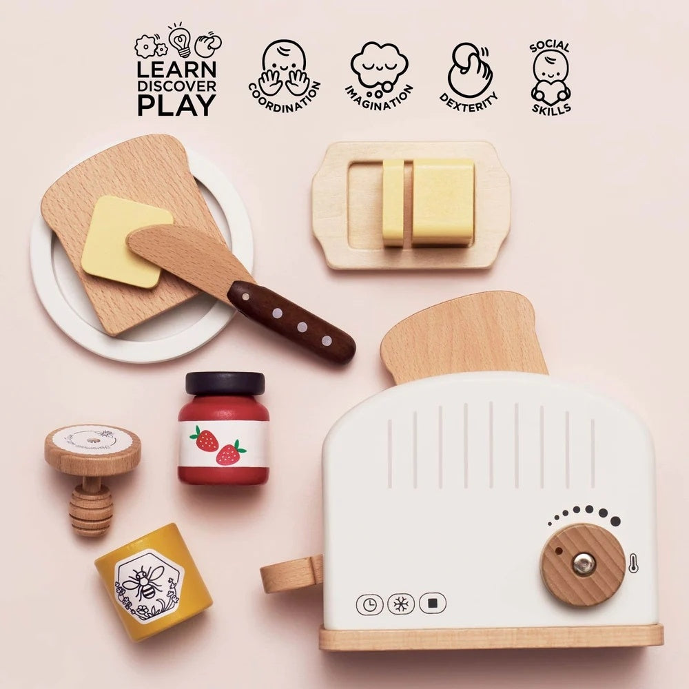 Le Toy Van - Wooden Toaster & Breakfast Set - 12pcs