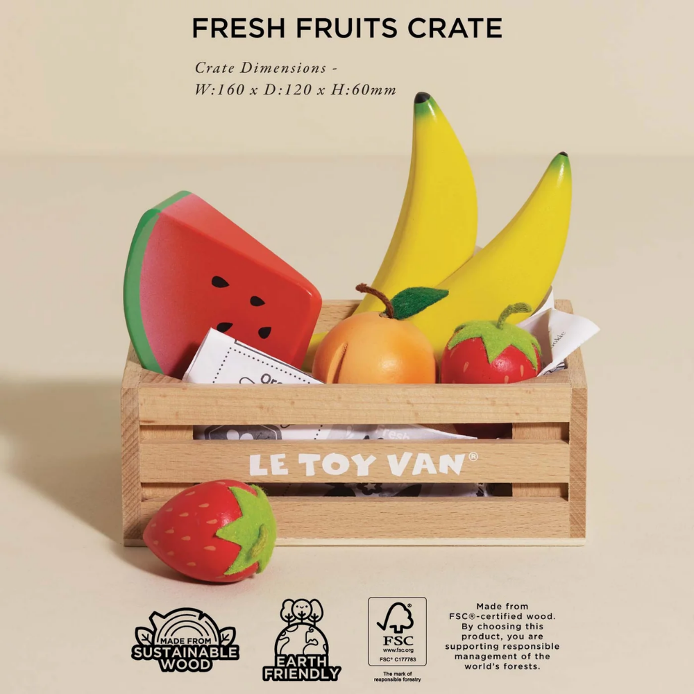 Le Toy Van - Market Crate Wooden Food Crates Complete Collection
