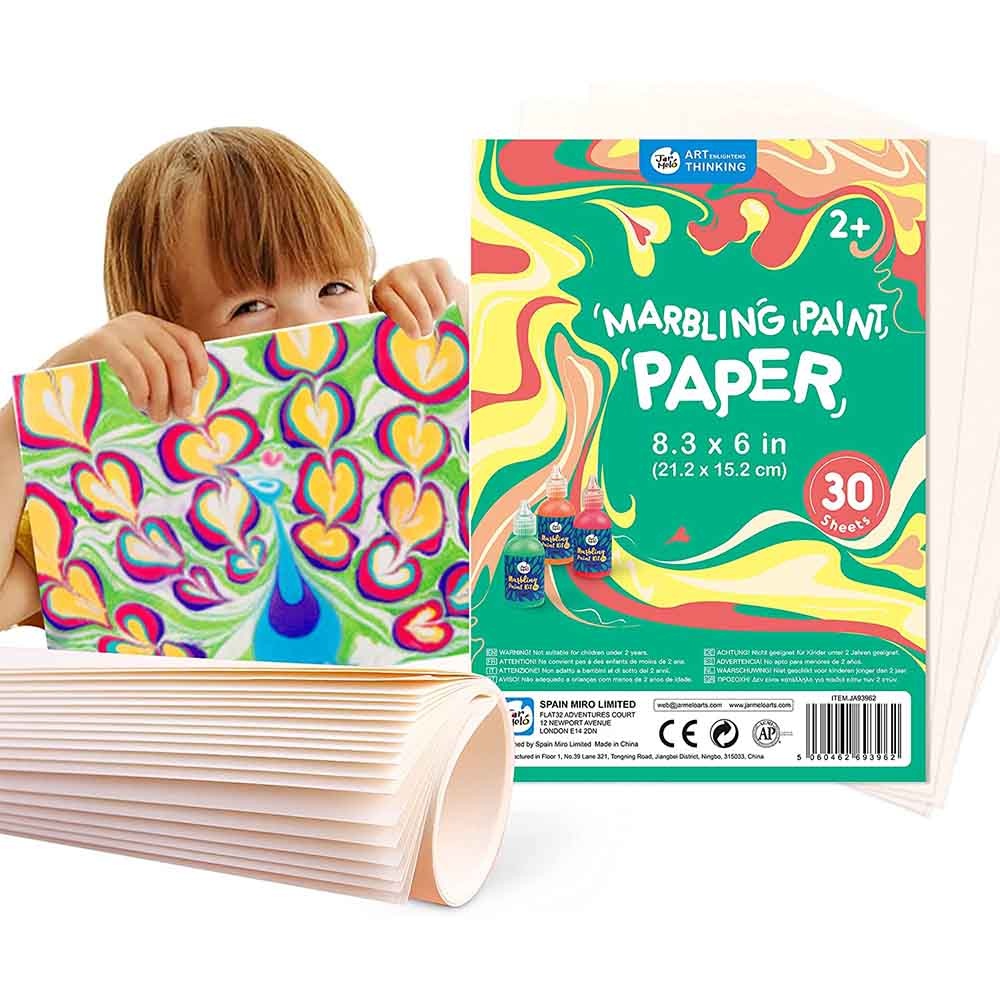 Jar Meló - Marbling Paint Art Paper - 30 Sheets