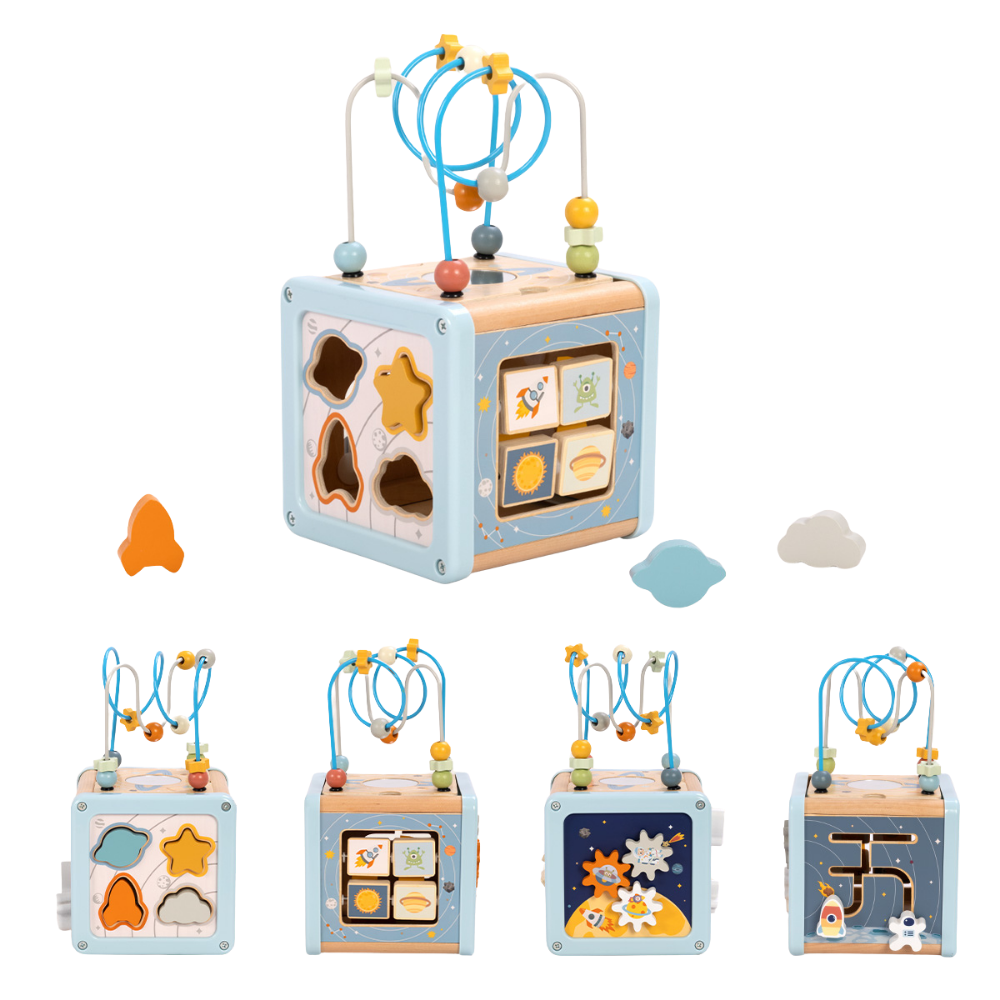 TookyToy - Space Play Cube Activity Toy