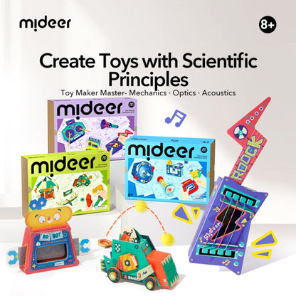 Mideer - DIY Kids Science Kit - Acoustics: Build Your Own Music Instruments
