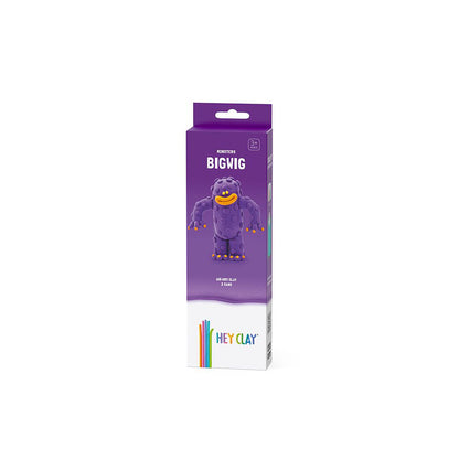 Hey Clay - Modelling Air-Dry Clay with Fun Interactive App - Bigwig, series Monsters, 3 cans