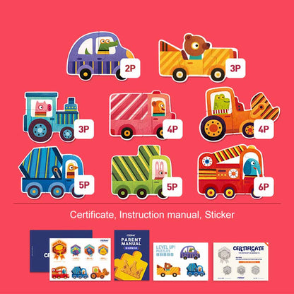 Mideer - Level Up Puzzles - 8-in-1 - Level 1 Traffic Scenes