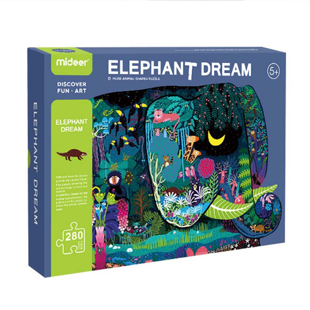 Mideer - Animal Puzzle - Elephant - 280pcs
