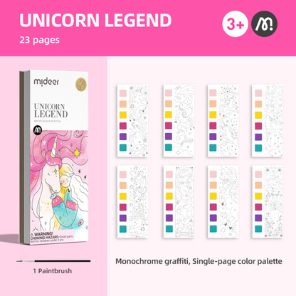 Mideer - Watercolour Painting Set - Travel Size - Unicorn Legend