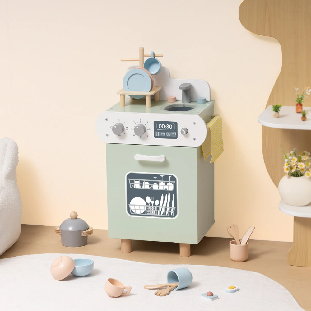 TookyToy - Pretend Play Dishwashing Machine Toy Set