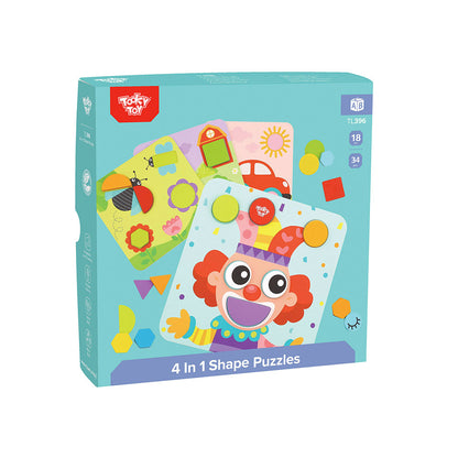 TookyToy - 4-in-1 Shape Puzzles - Motherhood