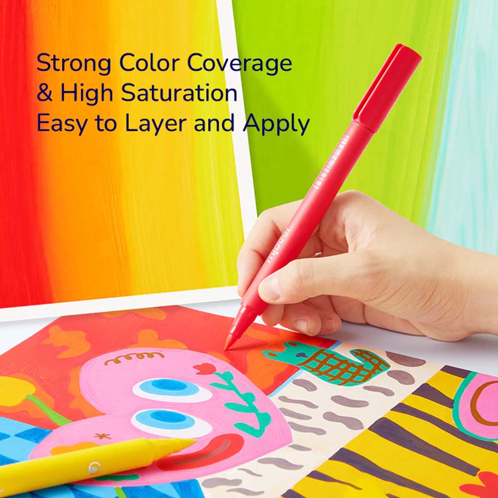 Mideer - Acrylic Markers - Ultra - Soft Nib - 60 Colours