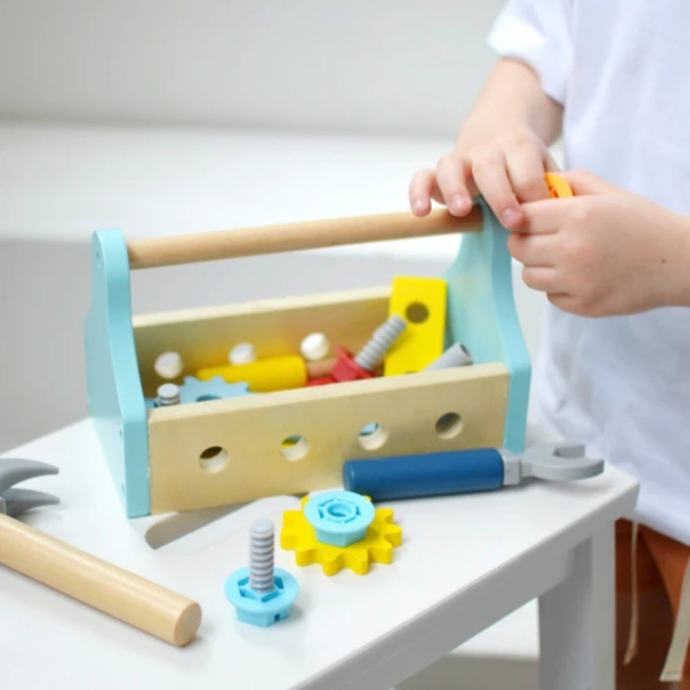 TookyToy - Pretend Play Take-Along Tool Box Toy Set