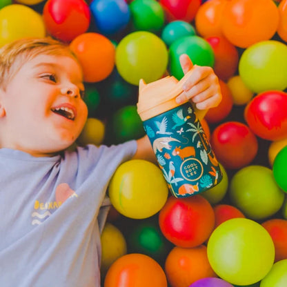 Cool Bottles - Kiddies Triple-Insulated Water Bottle - Rainforest Refuge 350ml