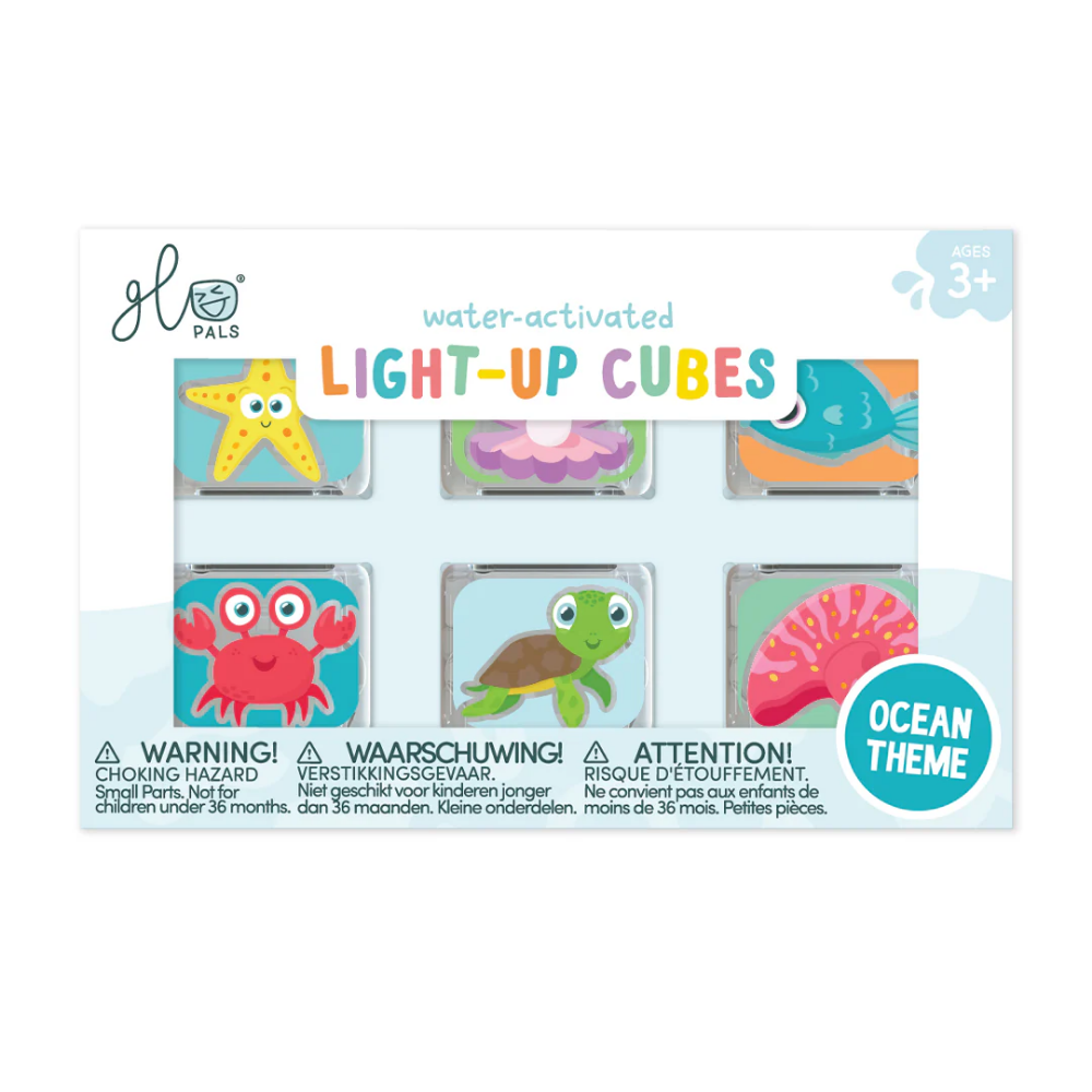 Glo Pals - Water Activated Light-Up Sensory Toys - Ocean (6 Pack)