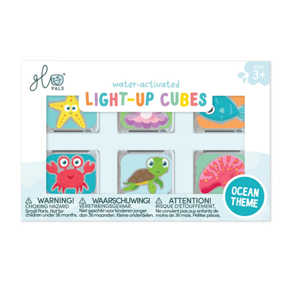 Glo Pals - Water Activated Light-Up Sensory Toys - Ocean (6 Pack)