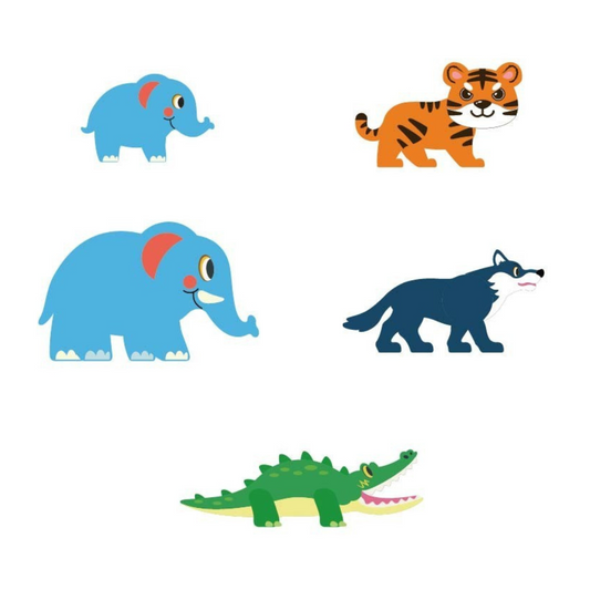 Magnetic Tiles - Jungle Animals Set - 65 Pieces
