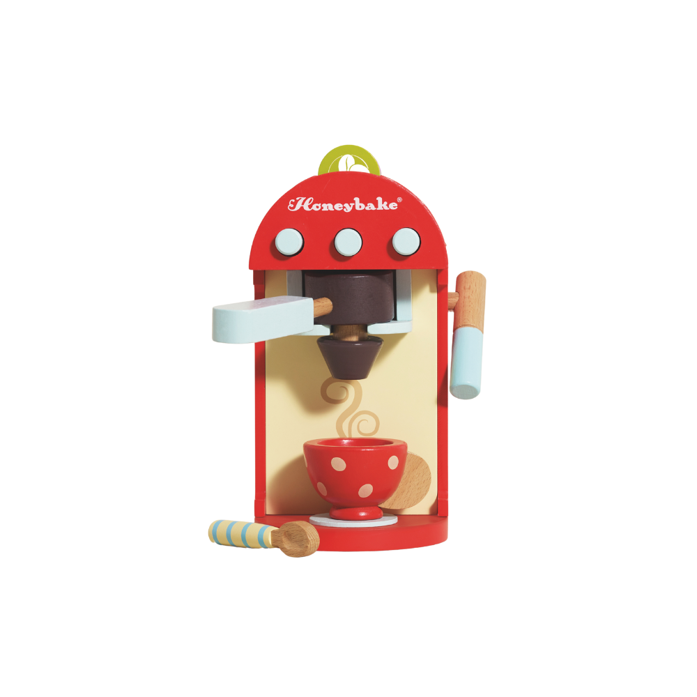 Le Toy Van - Wooden Toy Coffee Machine & Pods - 9pcs