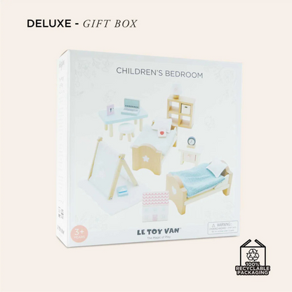 Le Toy Van - Pretend & Play - Dolls House Furniture: Child's Bedroom - 24pcs